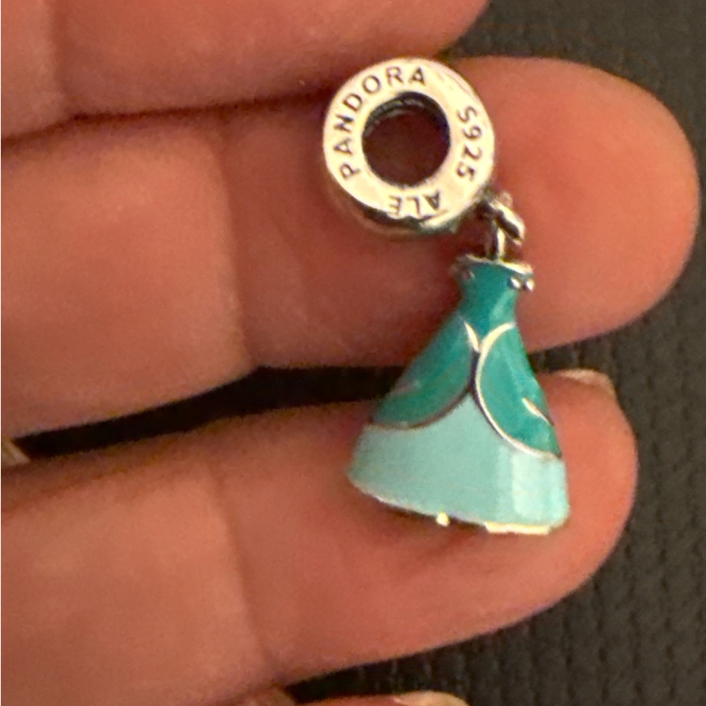 Pandora Aqua Dress Charm